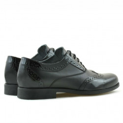 Scarpe eleganti adolescenti 393 vernice nera combinata