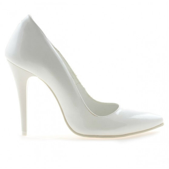 Scarpe eleganti donna 1241 vernice bianca