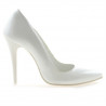 Scarpe eleganti donna 1241 vernice bianca