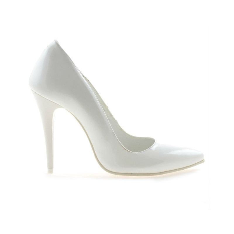 Scarpe eleganti donna 1241 vernice bianca
