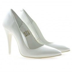 Scarpe eleganti donna 1241 vernice bianca