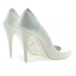 Scarpe eleganti donna 1241 vernice bianca