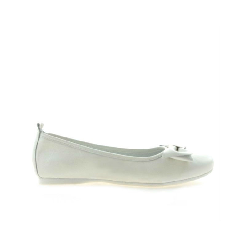 Ballerine donna 638 bianco madreperlato