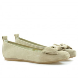 Ballerine donna 638 sabbia velluto