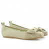 Ballerine donna 638 sabbia velluto