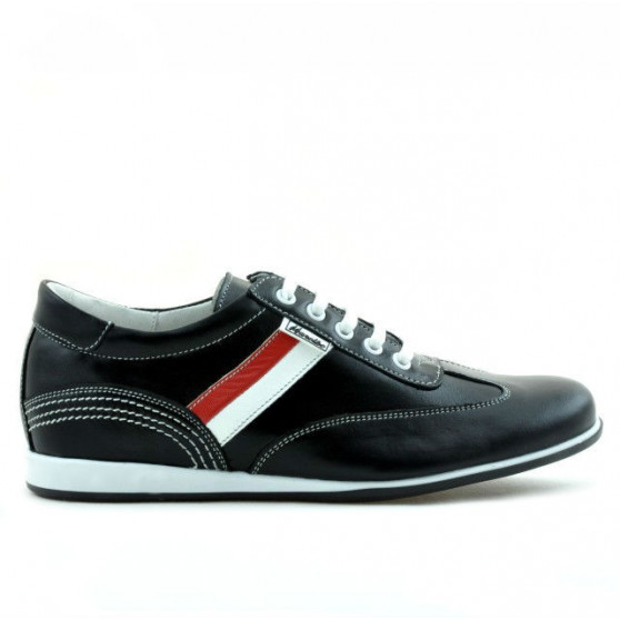 Scarpe sportive adolescenti 394 nero+bianco