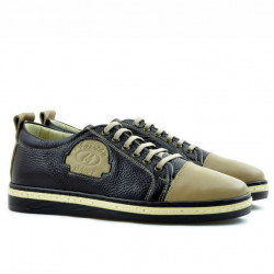 Scarpe sportive adolescenti 392 sabbia+caffè