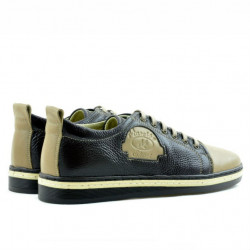 Scarpe sportive adolescenti 392 sabbia+caffè