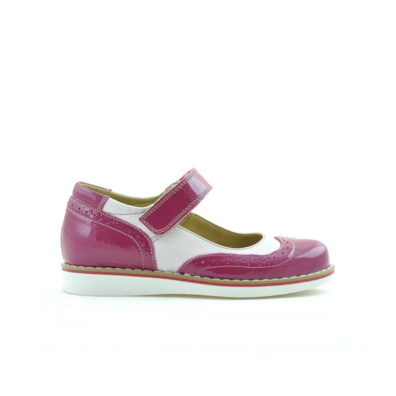 Scarpe bambini 153 vernice fucsia combinata