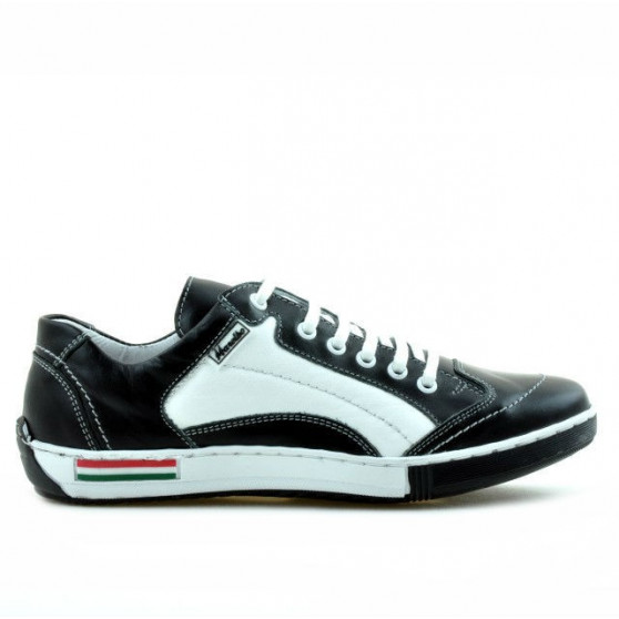 Scarpe sportive adolescenti 307 nero+bianco