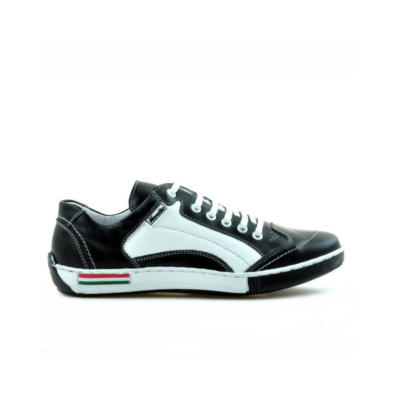 Scarpe sportive adolescenti 307 nero+bianco