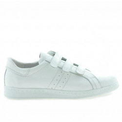 Scarpe sportive adolescenti 369sc bianco velcro