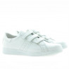 Scarpe sportive adolescenti 369sc bianco velcro