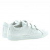 Scarpe sportive adolescenti 369sc bianco velcro
