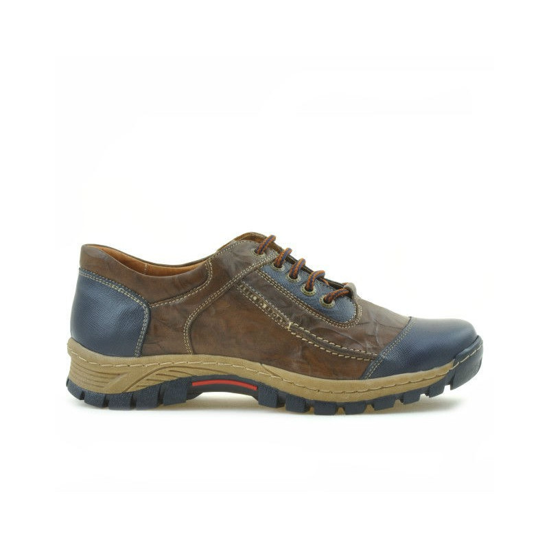 Scarpe sportive adolescenti 313 indaco+marrone