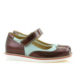 Scarpe bambini 153 vernice bordeaux combinato