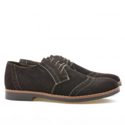Scarpe casual/eleganti uomo 746 caffè velluto