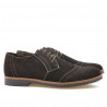 Scarpe casual/eleganti uomo 746 caffè velluto