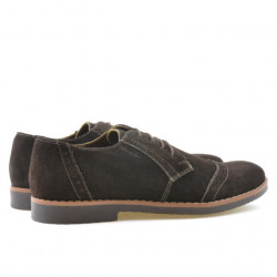 Scarpe casual/eleganti uomo 746 caffè velluto