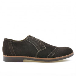 Scarpe casual/eleganti uomo 746 caffè velluto