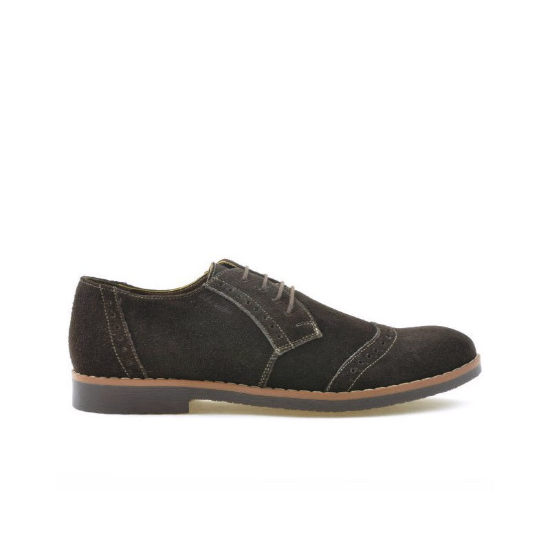 Scarpe casual/eleganti uomo 746 caffè velluto