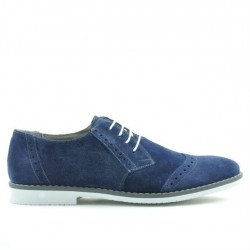Scarpe casual/eleganti uomo 746 indaco velluto