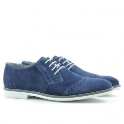 Scarpe casual/eleganti uomo 746 indaco velluto