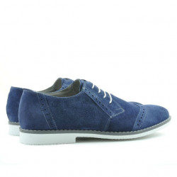 Scarpe casual/eleganti uomo 746 indaco velluto