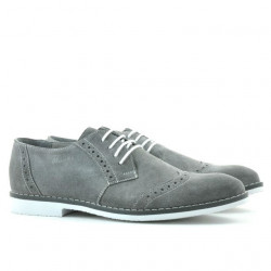 Scarpe casual / eleganti uomo 746 grigio velour