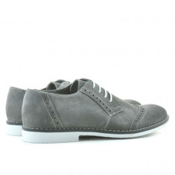 Scarpe casual / eleganti uomo 746 grigio velour