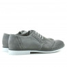 Scarpe casual / eleganti uomo 746 grigio velour