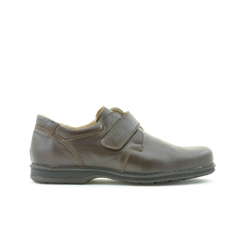 Scarpe casual / eleganti uomo 854sc marrone velcro