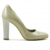 Scarpe eleganti donna 1214 vernice beige