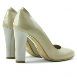 Scarpe eleganti donna 1214 vernice beige