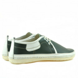 Mocassini uomo 865 verde+beige