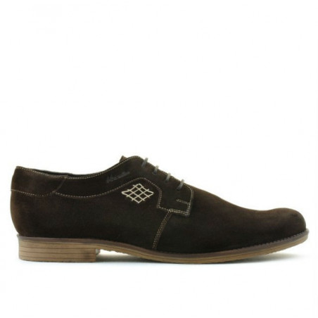 Scarpe casual / eleganti uomo (taglie grandi) 730m caffè velour