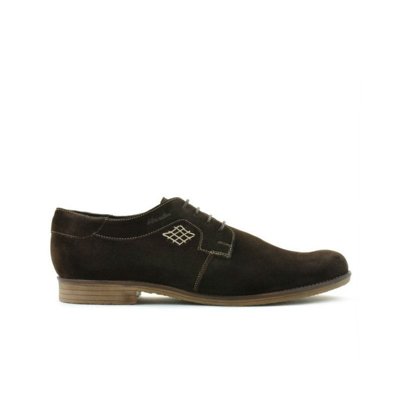 Scarpe casual / eleganti uomo (taglie grandi) 730m caffè velour