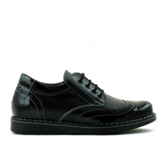Scarpe bambini 154 vernice nero combinato