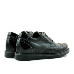 Scarpe bambini 154 vernice nero combinato