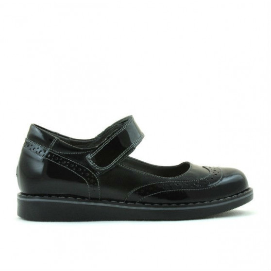 Scarpe bambini 153 vernice nero combinato