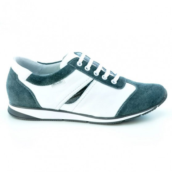 Scarpe sportive donna 196 grigio velour+bianco
