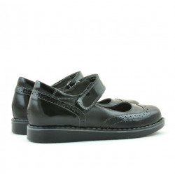 Scarpe bambini 153 vernice nero combinato