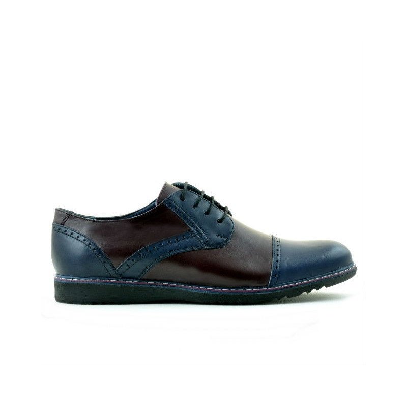 Scarpe casual uomo 811 indaco+bordò