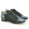 Scarpe casual donna 645 vernice nero combinato