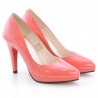 Scarpe eleganti donna 1233 vernice rosso corallo