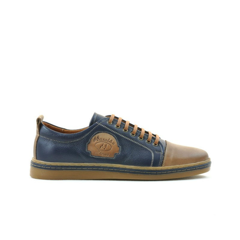 Scarpe casual / sportive da uomo 766 indaco+marrone