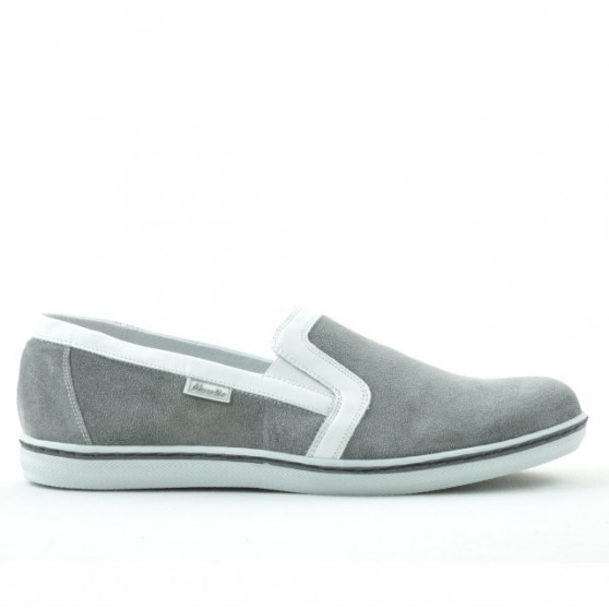 Scarpe casual uomo 870 grigio velour