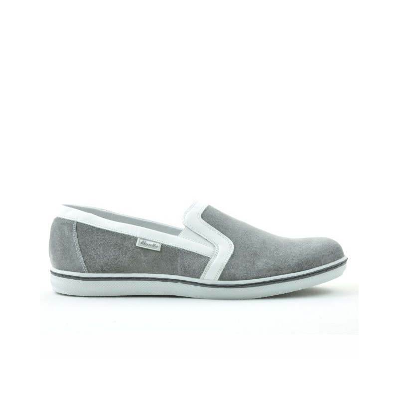 Scarpe casual uomo 870 grigio velour