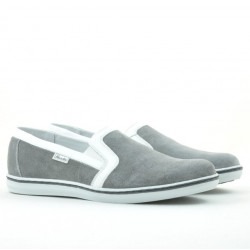 Scarpe casual uomo 870 grigio velour