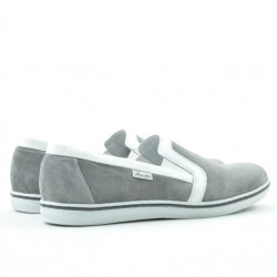 Scarpe casual uomo 870 grigio velour